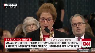 Marie Yovanovitch testifies, touts diplomats