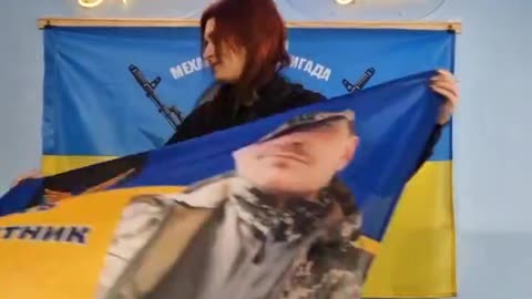 A new service in Ukraine - a personalized flag for the grave.