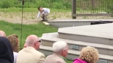 Kids Add Some Comedy to a Wedding!-Ring Bearer Fails