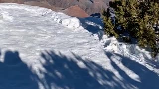 Guy does backflip snow slips
