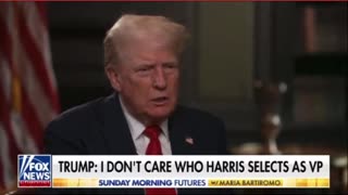 Donald Trump on Kamala Harris’ VP pick: “I don’t care”