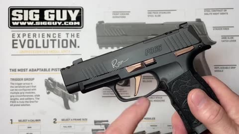 How to remove and install the SIG Sauer P365 manual safety assembly.