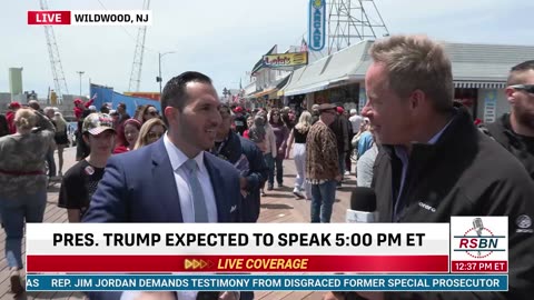 WATCH: Trump Rally Speaker Mike Crispi Interviews on RSBN in Wildwood, NJ- 5/11/24