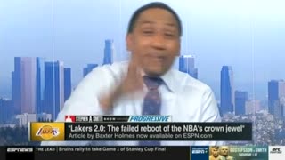 Stephen A. Smith Has On-Air Meltdown Over ESPN Reporting on Magic Johnson