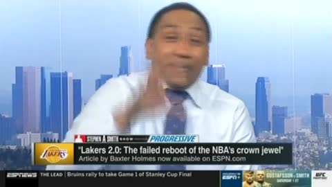 Stephen A. Smith Has On-Air Meltdown Over ESPN Reporting on Magic Johnson