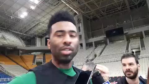 Keith Langford speaks about the game with Maccabi FOX Tel Aviv