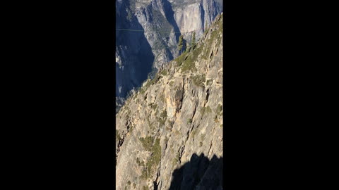 1000 Foot Rope Swing Jump in Yosemite