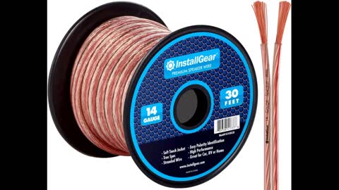 Review: InstallGear 14 Gauge AWG 30ft Speaker Wire Cable - Black (Great Use for Car Speakers St...