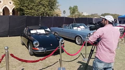 Covering car shows at Pakistan Karachi Frere Hall (فیئر ہال)