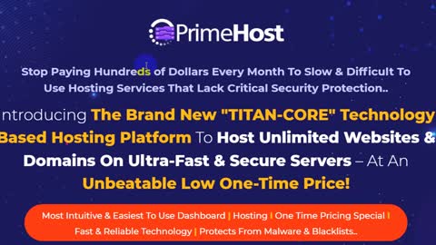 PrimeHost Review + Bonuses🔥 The Brand New "TITAN-CORE" Technology Based Hosting Platform!