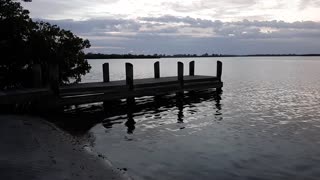 Blustery Morning at the Dock, Indian River Lagoon, Wabasso, FL