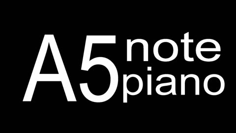 A5 Piano Note