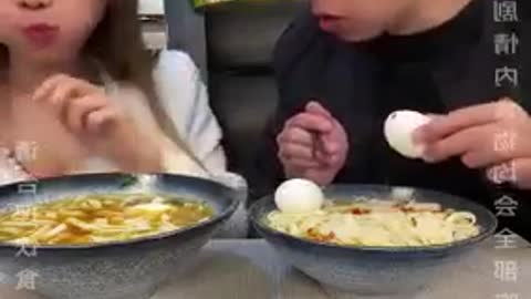 Best husband and wife eating challenge
