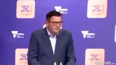 Official apartheid announcement by Victoria Premier Dan Andrews, October 2021