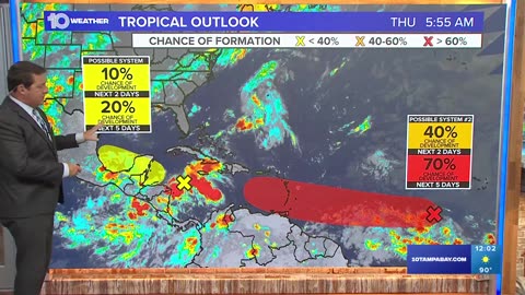 HURRICANE SEASON Tracking the depression or storm 'likely' by this weekend in the Atlantic