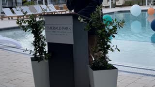 Florida CFO Jimmy Patronis speaks at Emerald Park Ribbon Cutting