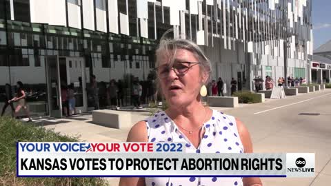 Kansas votes to preserve abortion rights during high-stakes primary l ABCNL