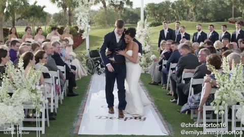 Man with severe spinal cord injury walks on his wedding day