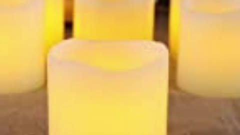 The Darice Battery Operated Assorted Size LED Pillar Candle Set