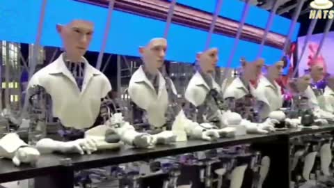 The AI robot factory producing our future planned enslavement