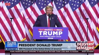 Never Give Up! Never Give in! Trump Rome. GA 2024 Rally Closing Statement