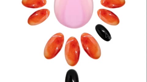 Orange spiny oyster and pear-shape pink opal cab onyx oval cabochon oval-shape for Jewelry