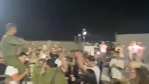 A wedding party at an Israeli military base