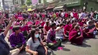 Thousands protest in Myanmar's largest city