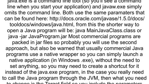 Java executable javawexe Error Could not create Java virtual Machine