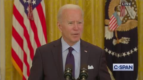 America Cringes as Vaccinated Biden Tells Reporter Why He's Still Wearing a Mask