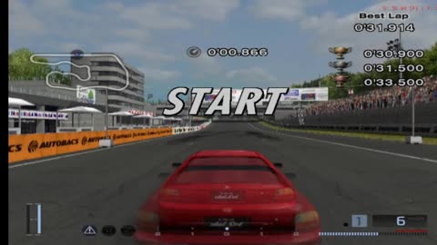 Gran Turismo 4 - License Test B-3 Gameplay(AetherSX2 HD)
