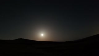 Nightlapse of the moon in Dartmoor