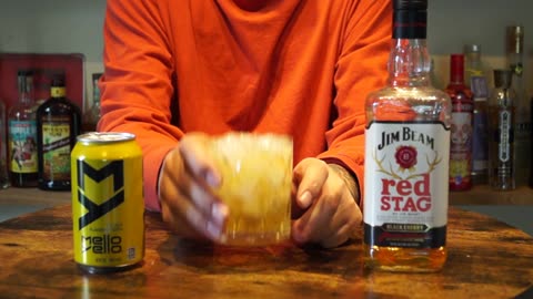 Jim Beam Red Stag Black Cherry Whiskey & Mello Yello