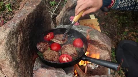 Building a Survival Shelter from Start to Finish: 1 Hour Relaxing Camping