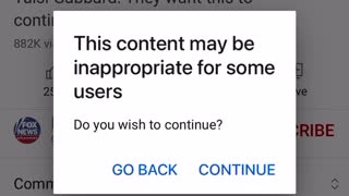 Tulsi Gabbard video given content warnings on YouTube