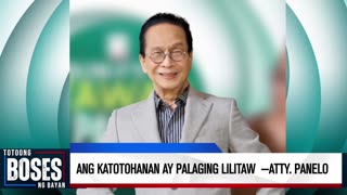 Ang katotohanan ay palaging lilitaw —Atty. Panelo