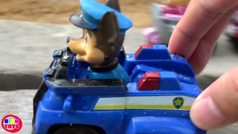 Play with Paw Patrol Cars Bathtime Water Fun Toys