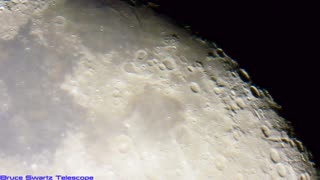 Patchy Greenery on the surface of the moon Live High Powered Telescope Footage