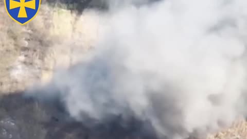 Overloaded Russian Tank Hit by ATGM