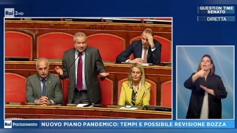 🔴Sen. Claudio Borghi al Question Time al min. Schillaci sulla bozza del piano pandemico (25/1/24)