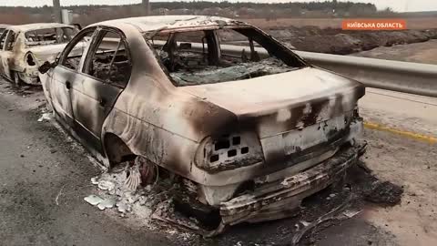 Evacuation Ukrainian People.During war in Ukraine