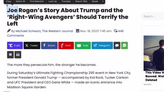 Joe Rogan’s Story About Trump and the ‘Right-Wing Avengers’ Should Terrify the Left
