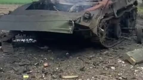 Ukrainian armored vehicle annihilated