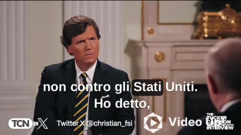 L’intervista di Tucker Carlson con sottotitoli in italiano.