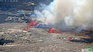 Hawaii Kilauea New Eruption Spews Fountains of Lava At Summit Crate