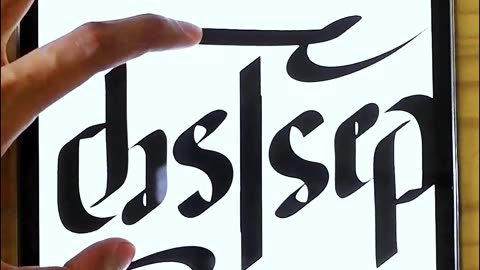 how to make ambigram calligraphy of Chelsea's name