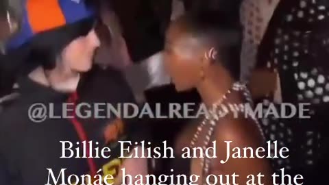 Billie Eilish Laughing With Janelle Monae At Met Gala After Party In New York - Legend Already Made