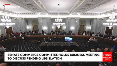 Democrats And Republicans Debate Key Legislation In Senate Commerce Committee