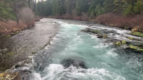 Gorgeous Metolius River Chute – Central Oregon – 4K