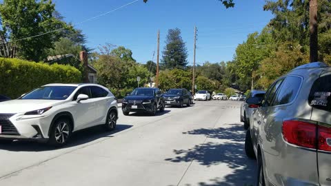 Another traffic jam in Los Gatos CA Silicon Valley